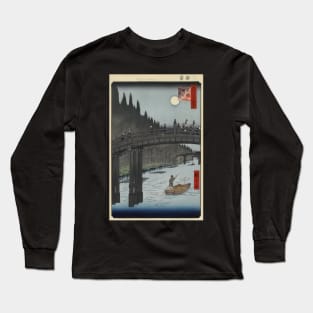 Utagawa Hiroshige - Kyobashi Bridge Long Sleeve T-Shirt